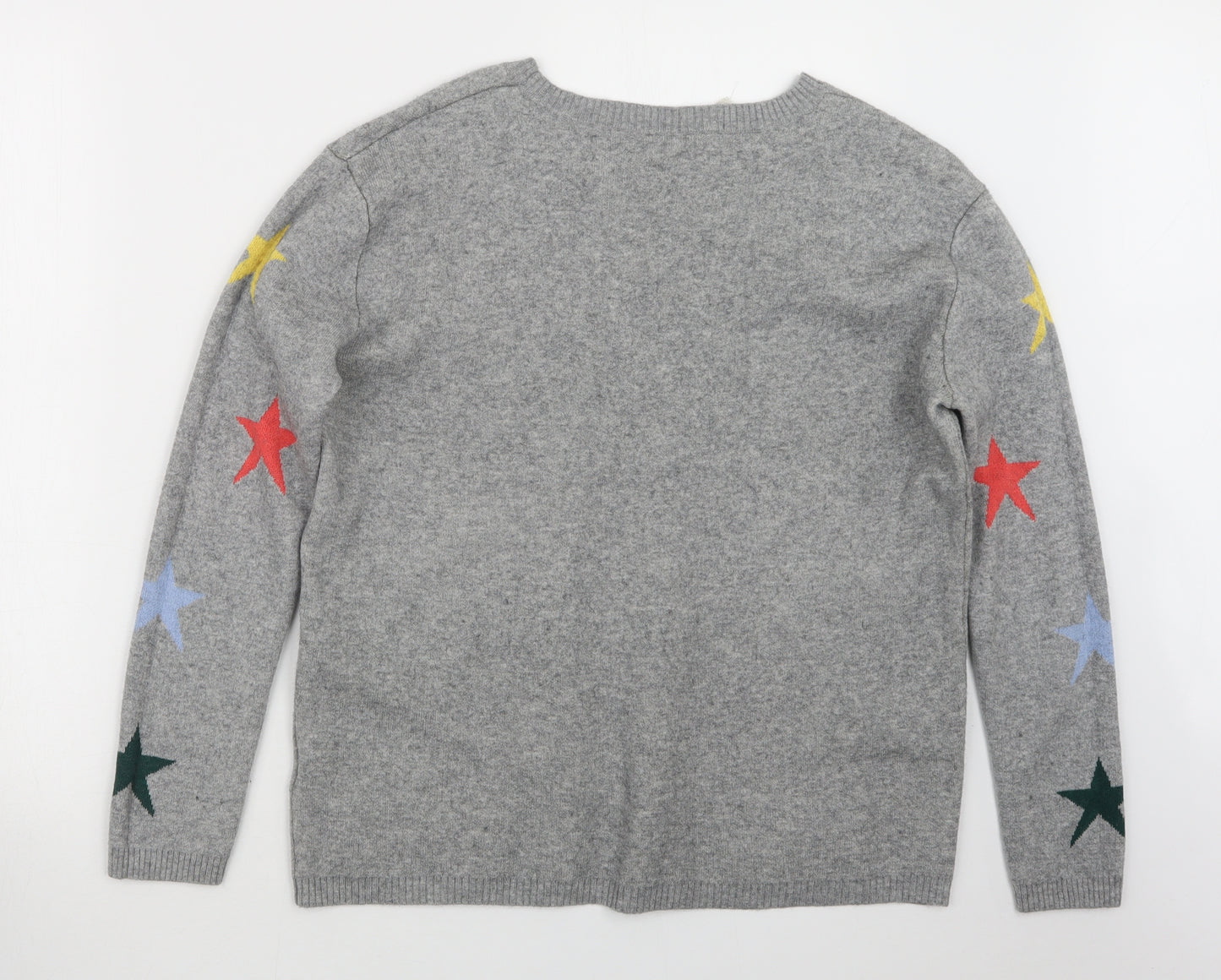 Hush Womens Grey  Knit Pullover Jumper Size M