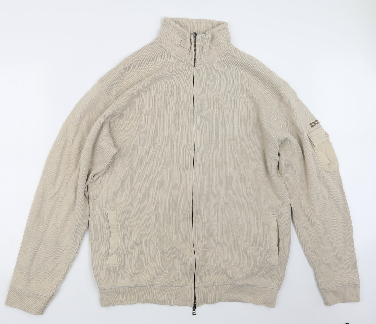 Rockport Mens Beige  Knit Jacket  Size L