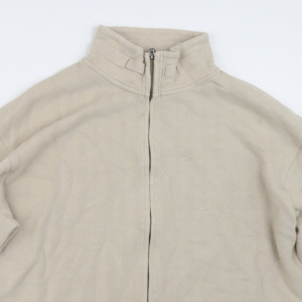 Rockport Mens Beige  Knit Jacket  Size L