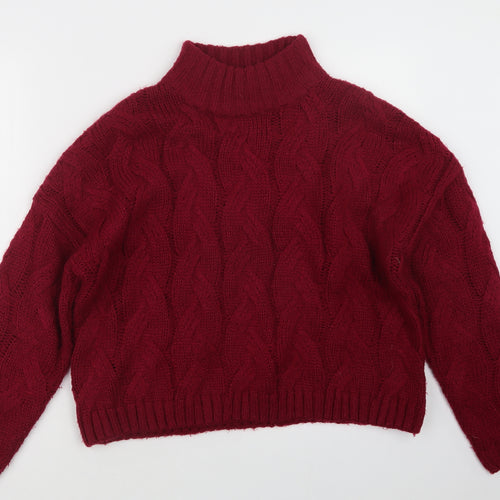 M&Co Womens Pink  Knit Pullover Jumper Size 14