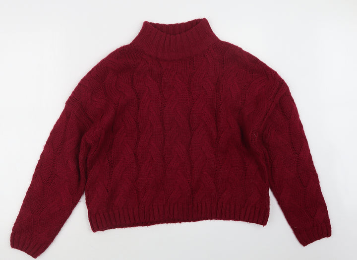 M&Co Womens Pink  Knit Pullover Jumper Size 14