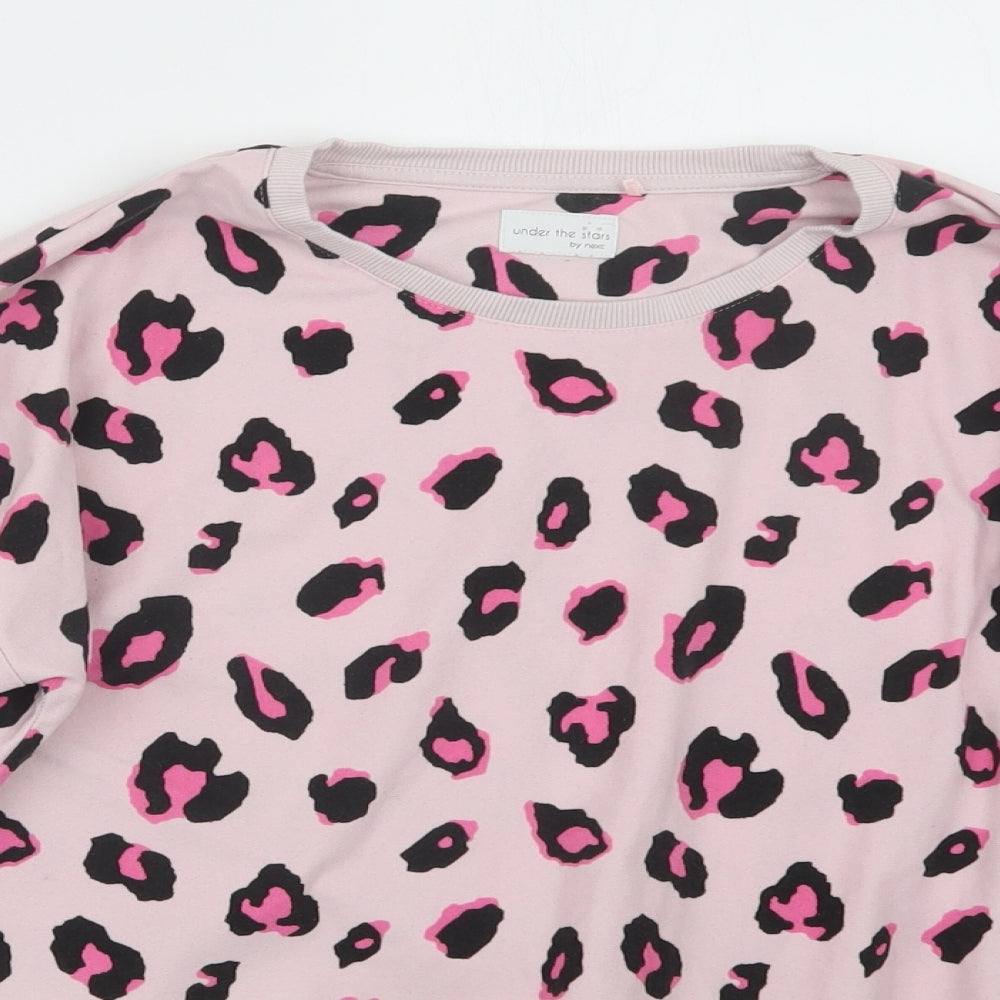 NEXT Girls Pink Animal Print  Top Pyjama Top Size 12 Years