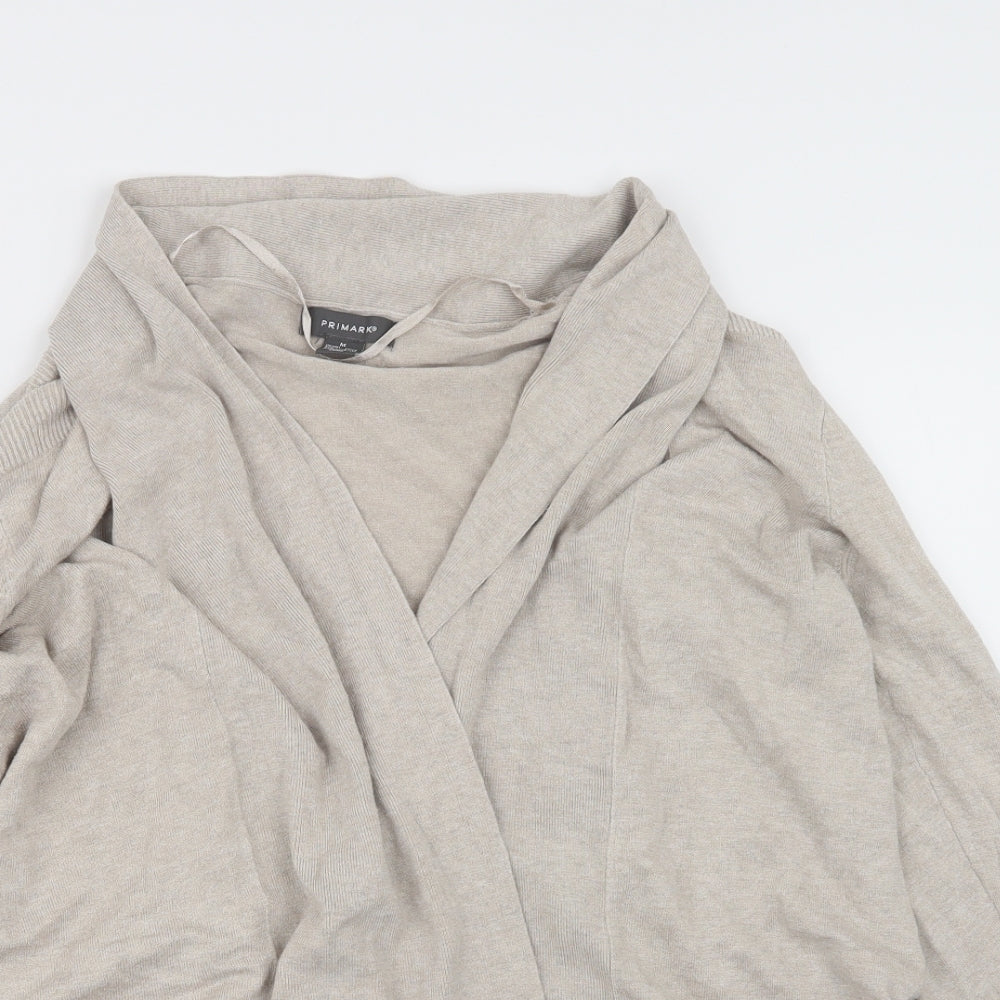 Primark Womens Beige  Knit Cardigan Jumper Size 12