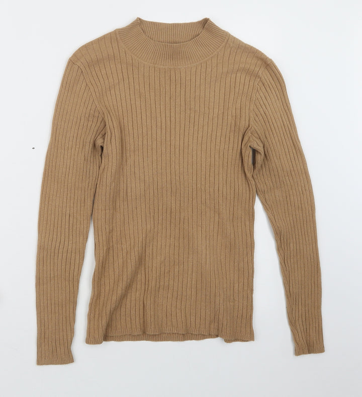Primark Womens Beige Knit Pullover Jumper Size 14