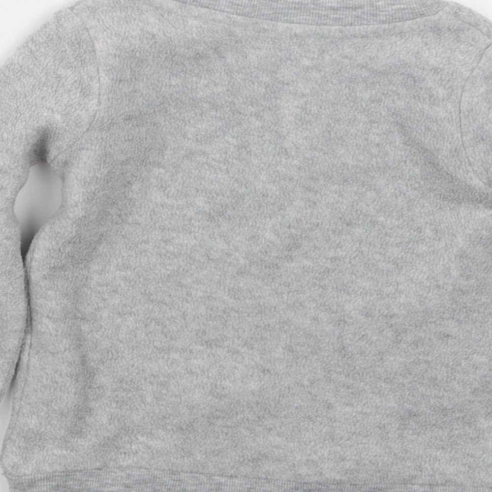 Pep&Co Girls Grey   Pullover Jumper Size 18-24 Months  - Unicorn