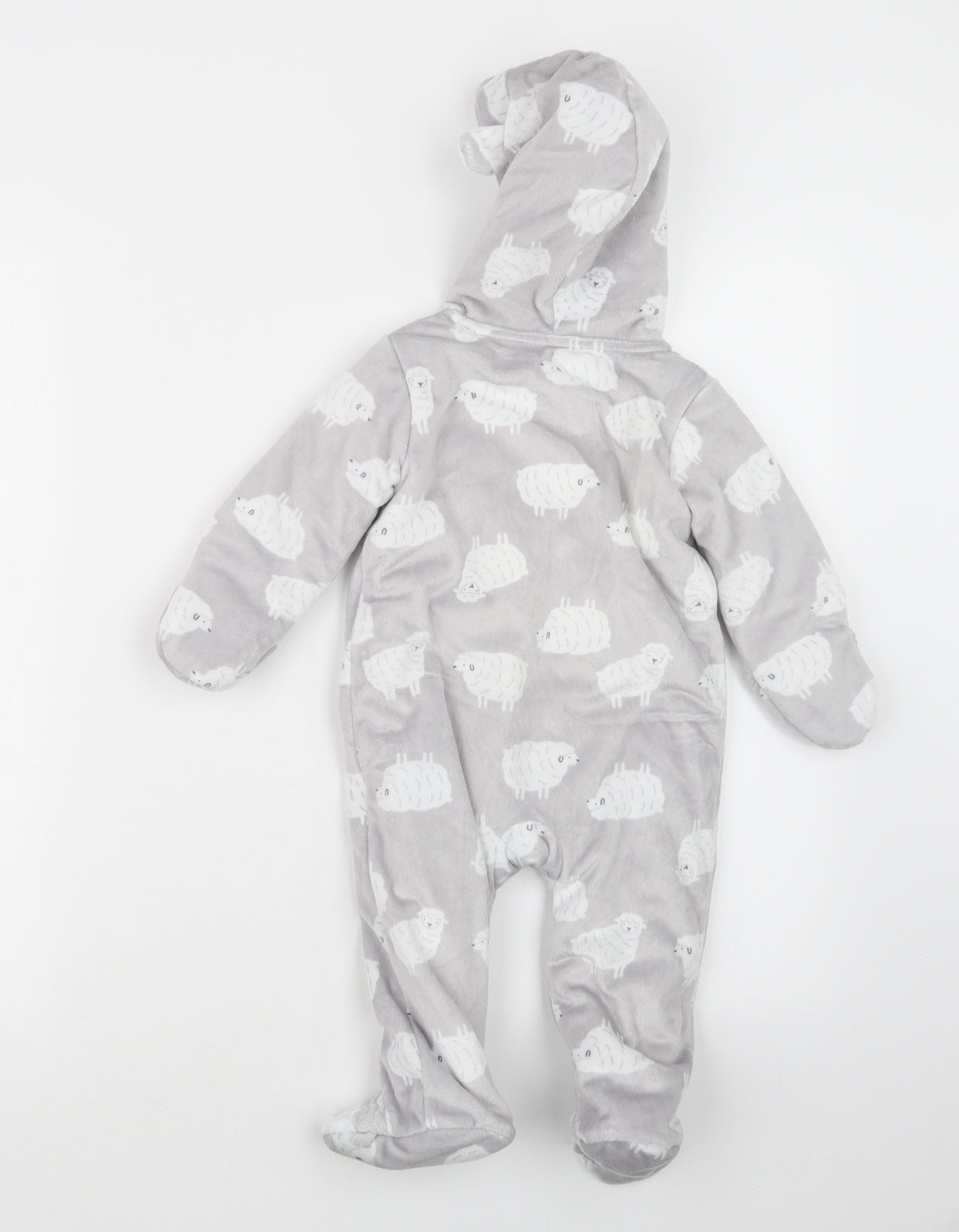 Carter's Baby Grey Geometric  Coverall Outfit/Set Size 6-9 Months