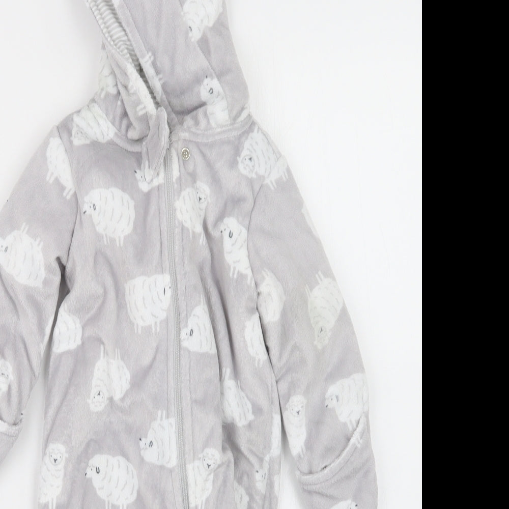 Carter's Baby Grey Geometric  Coverall Outfit/Set Size 6-9 Months