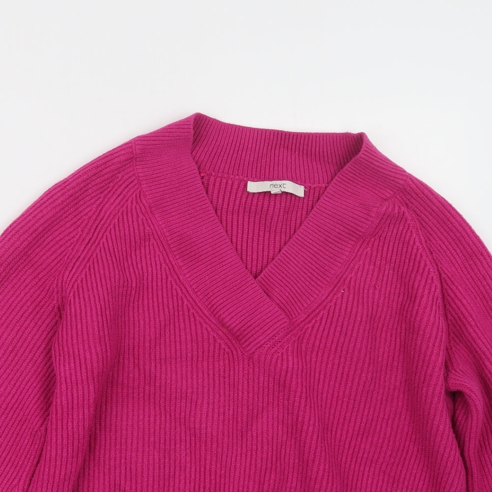 NEXT Womens Pink  Knit Pullover Jumper Size M