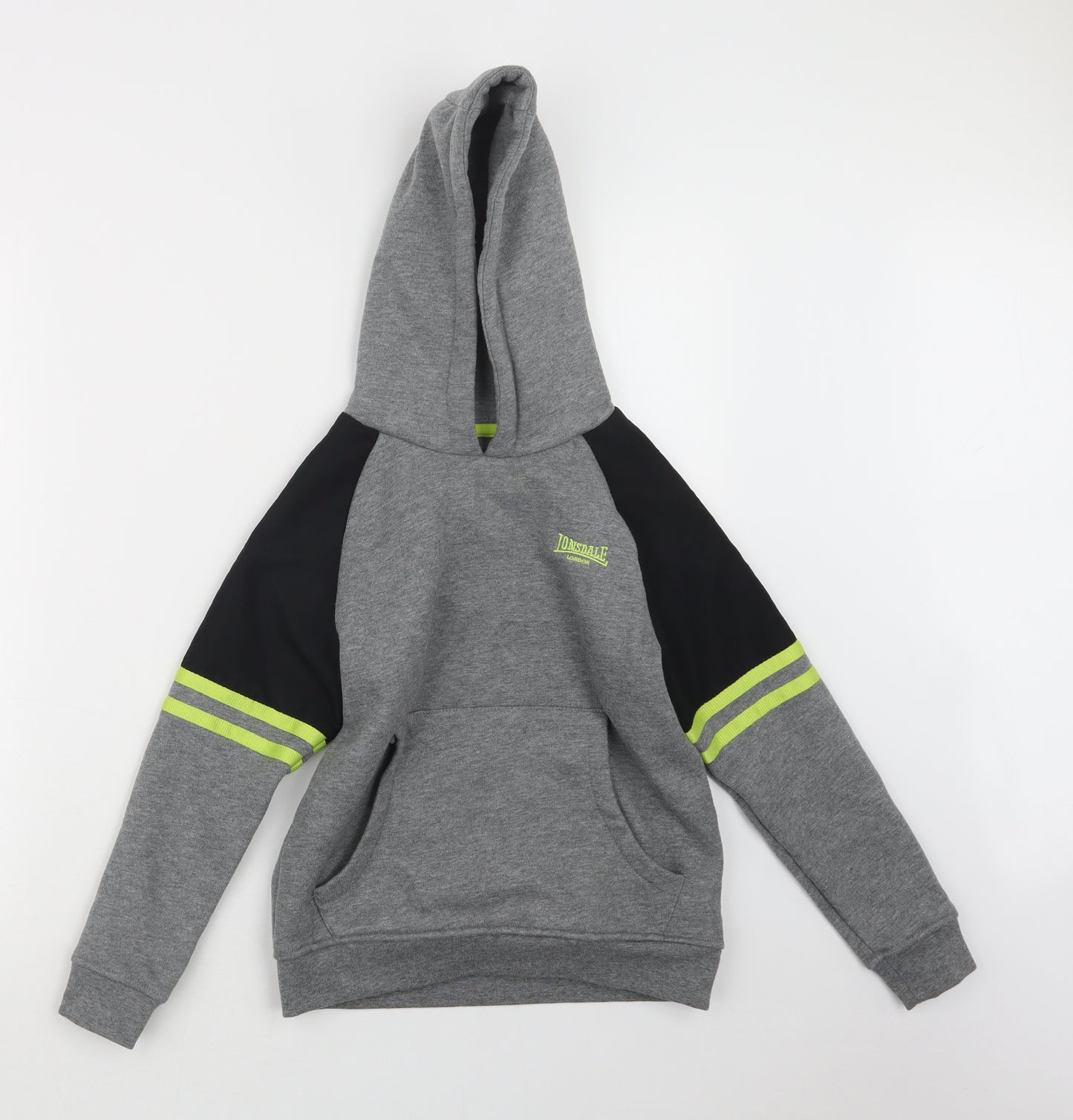 Lonsdale Boys Grey   Pullover Hoodie Size 9-10 Years