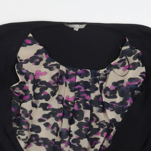 Per Una Womens Black   Cardigan Jumper Size 14  - Top and cardigan in one
