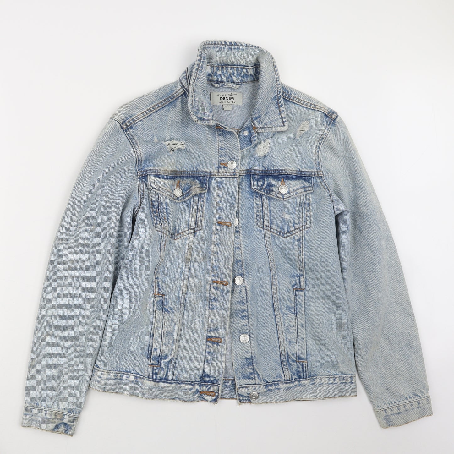 New Look Girls Blue  Denim Jacket  Size 14-15 Years