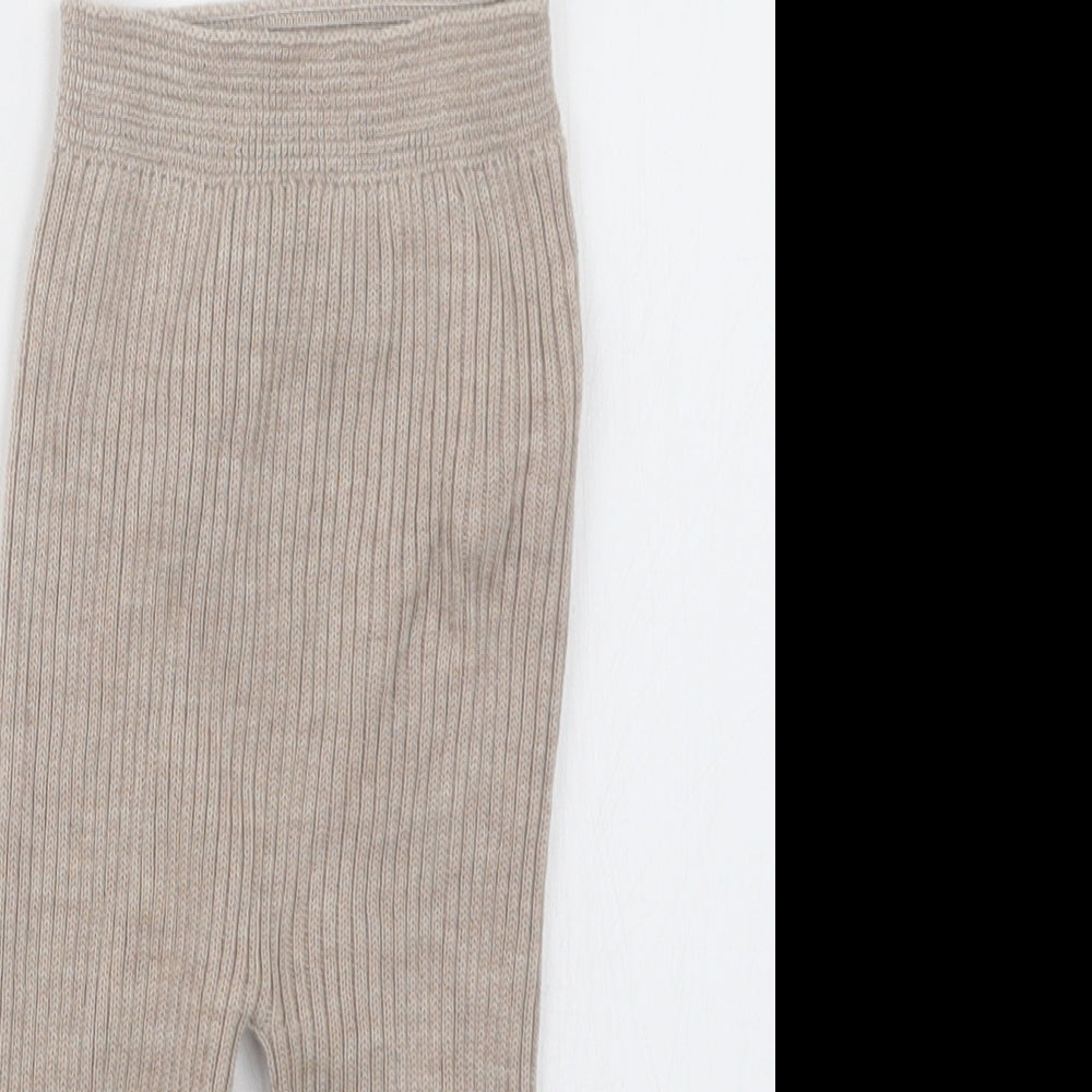 wedoble Girls Beige  Knit Capri Trousers Size 12 Months
