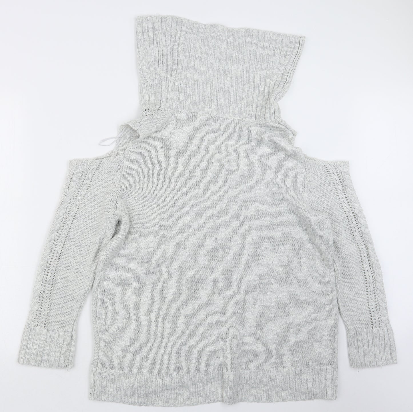 Peacocks Womens Grey  Knit Pullover Jumper Size M
