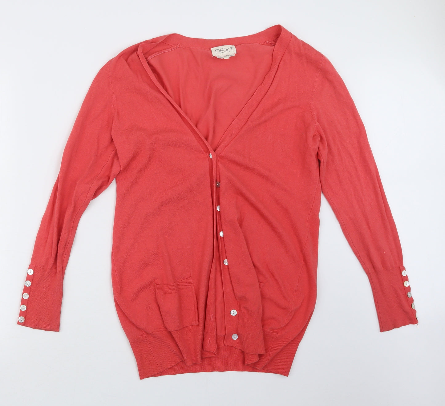 NEXT Womens Pink  Knit Cardigan Jumper Size 18