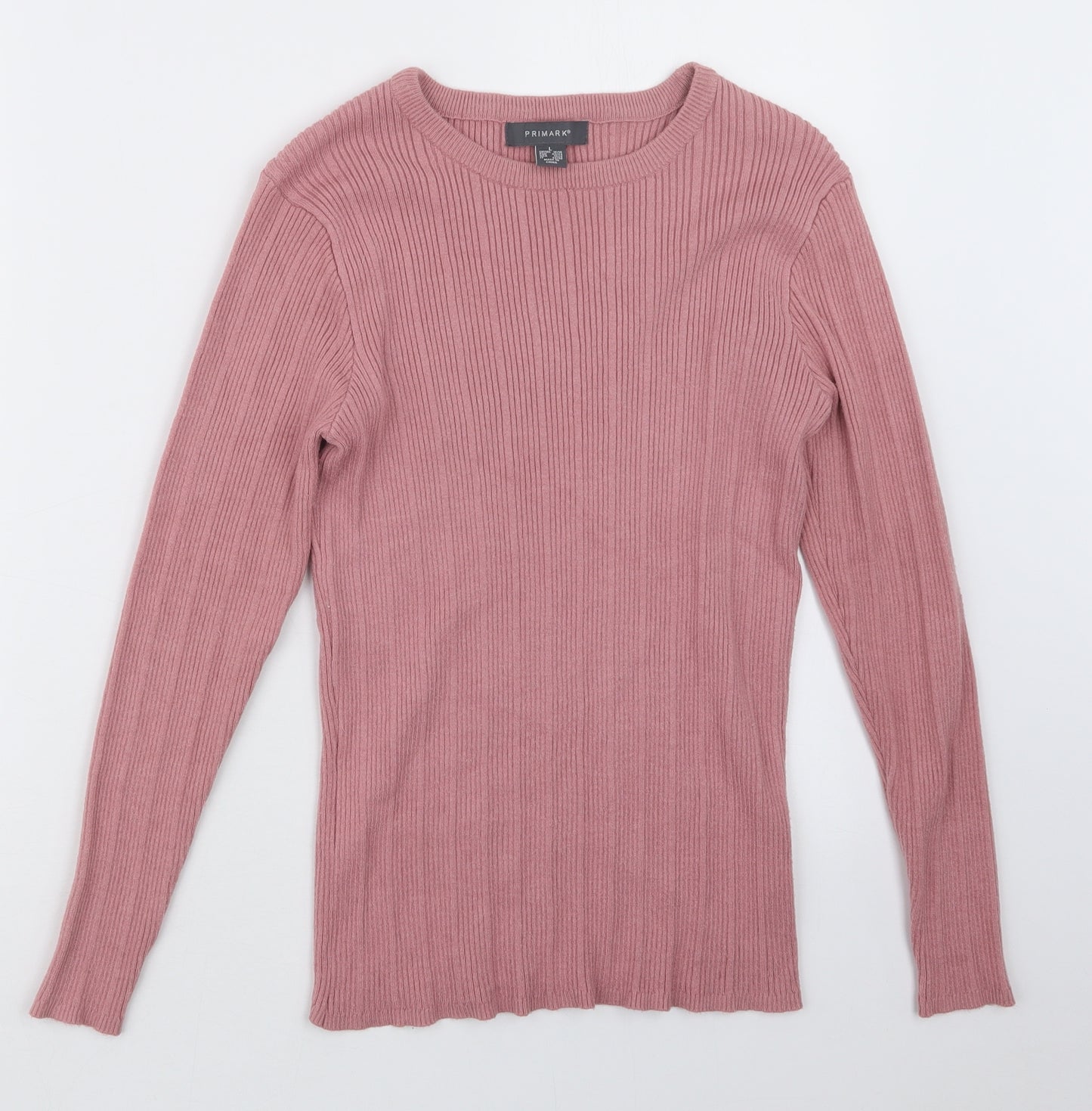 Primark Womens Pink  Knit Pullover Jumper Size 14