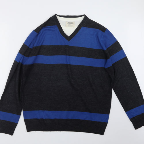 Burton Mens Grey  Knit Pullover Jumper Size XL