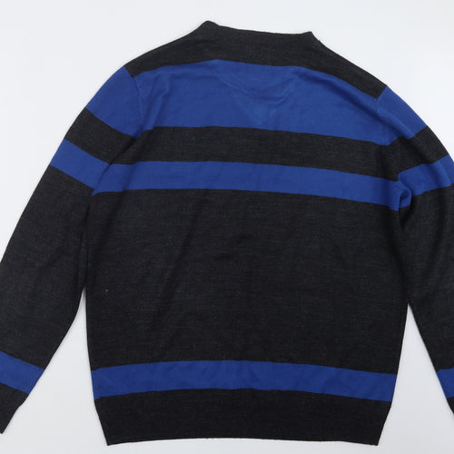 Burton Mens Grey  Knit Pullover Jumper Size XL