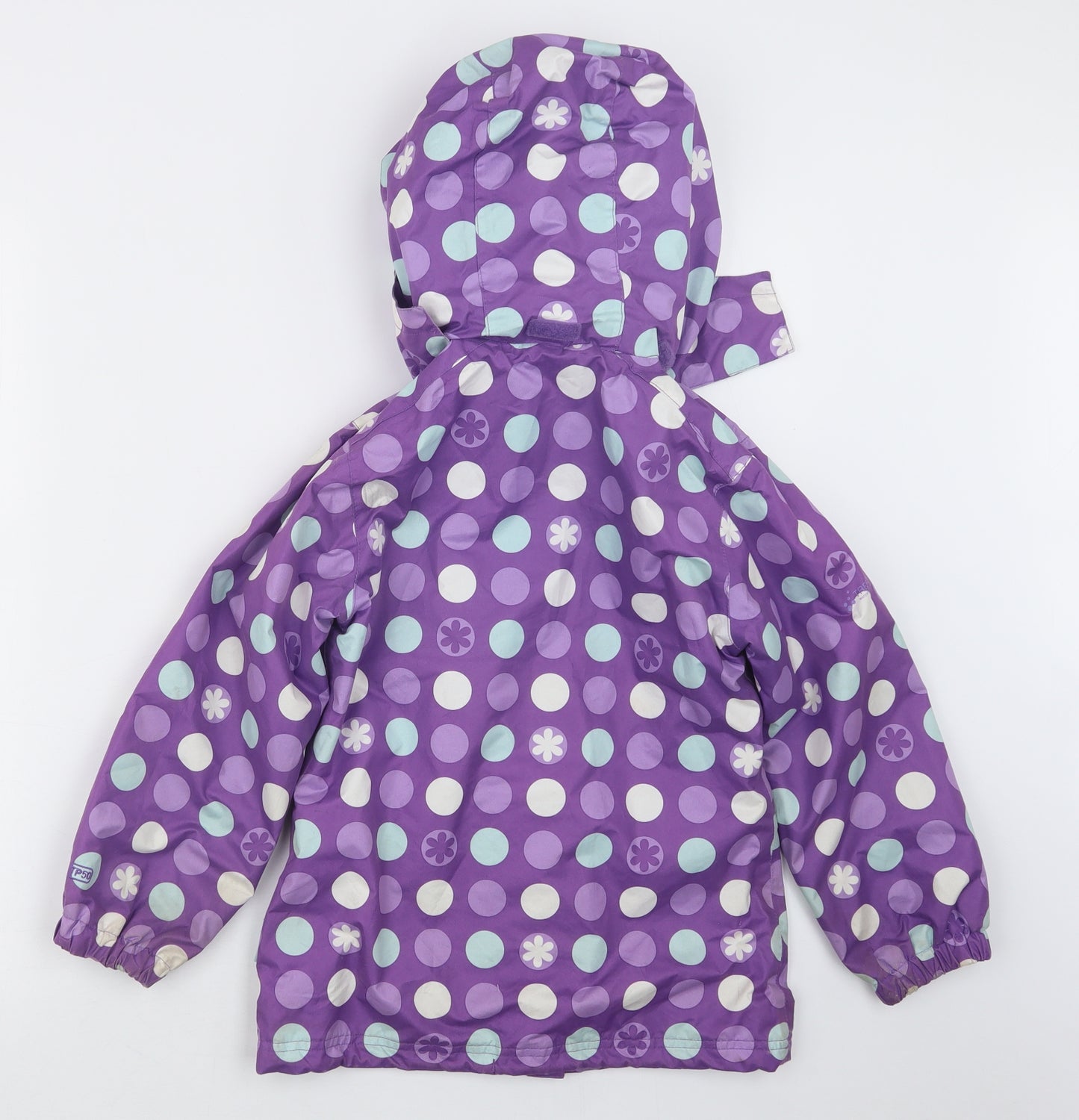 Trespass Girls Purple Geometric  Jacket Coat Size 5-6 Years