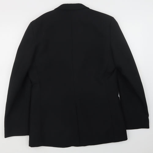 Quality Menswear Mens Black   Jacket Suit Jacket Size 38