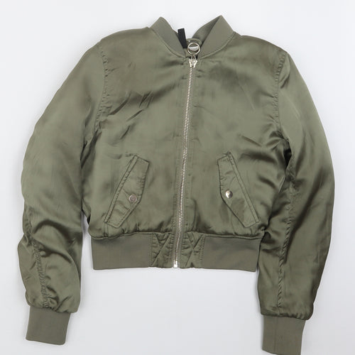 H&M Womens Green   Jacket  Size 6