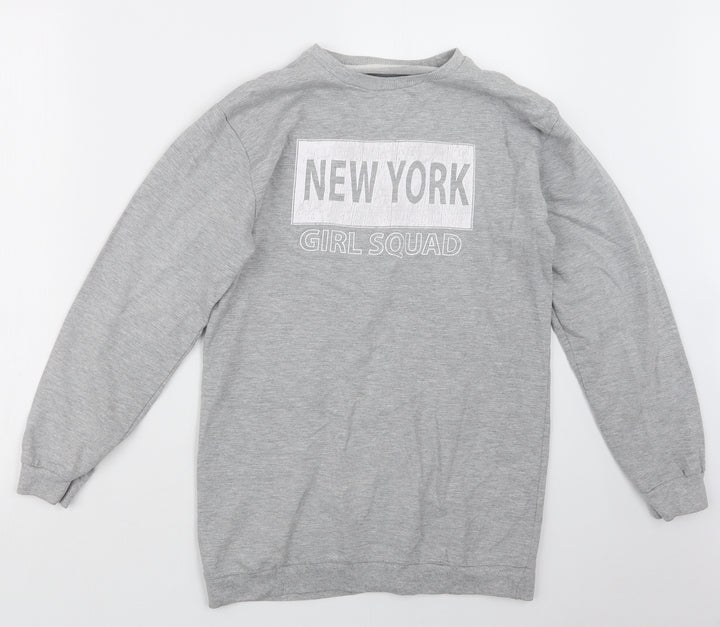 Pep&Co Girls Grey   Pullover Jumper Size 11-12 Years