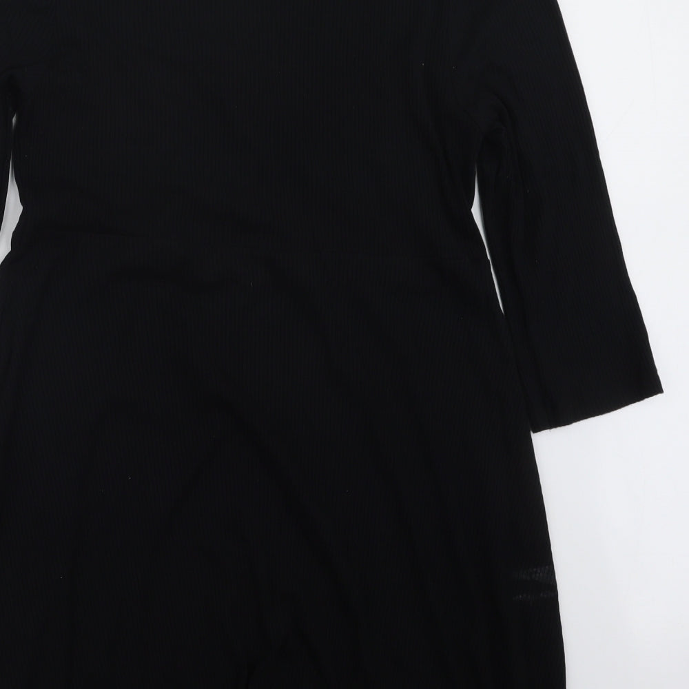 Primark Womens Black   T-Shirt Dress  Size 18
