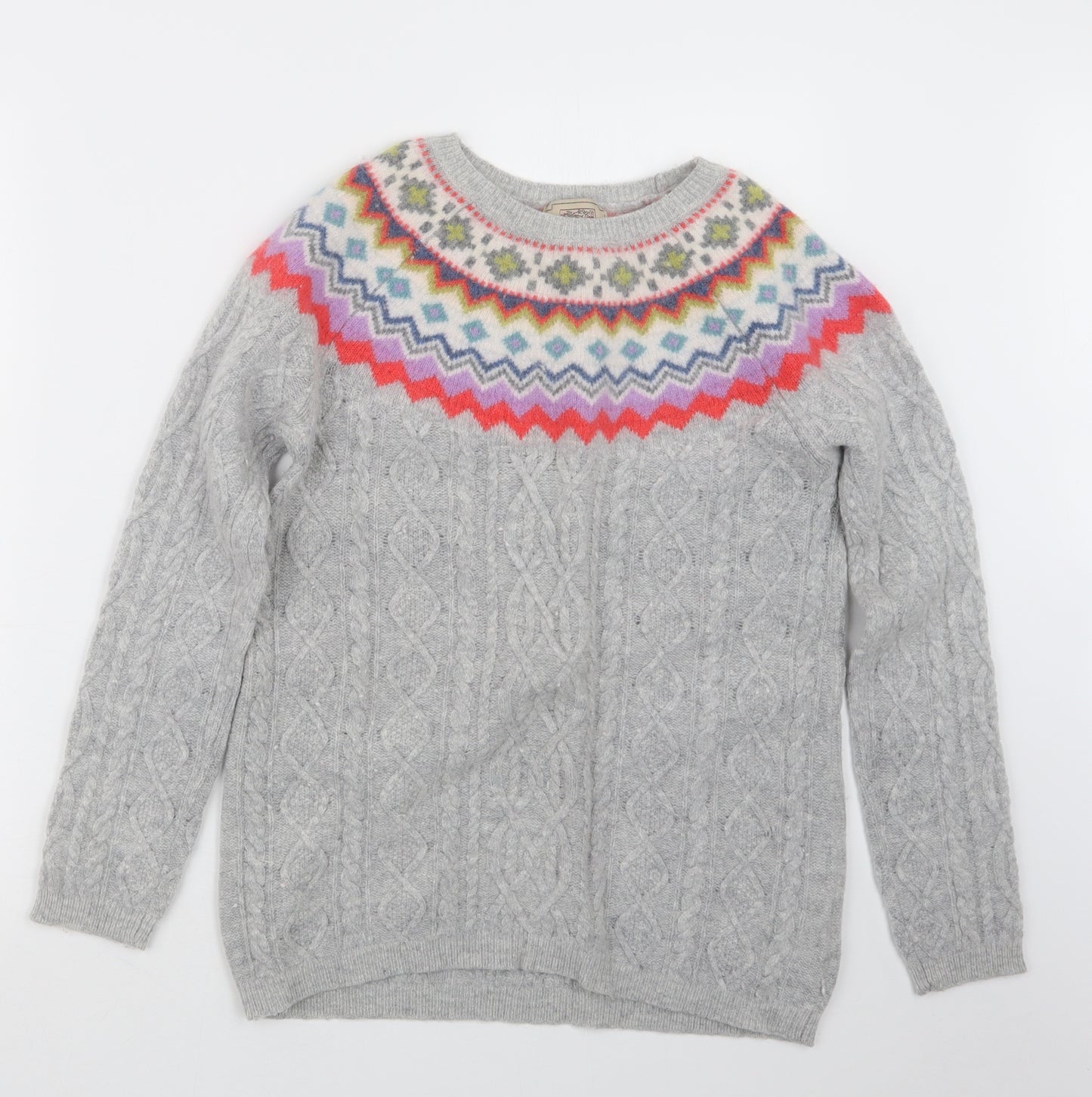 Arabella & Addison Womens Grey  Knit Pullover Jumper Size 12