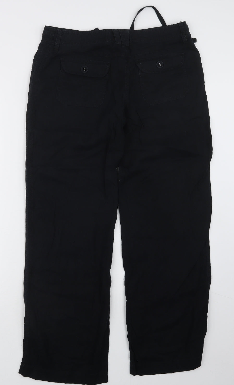 Papaya Womens Black   Trousers  Size 12 L29.5 in