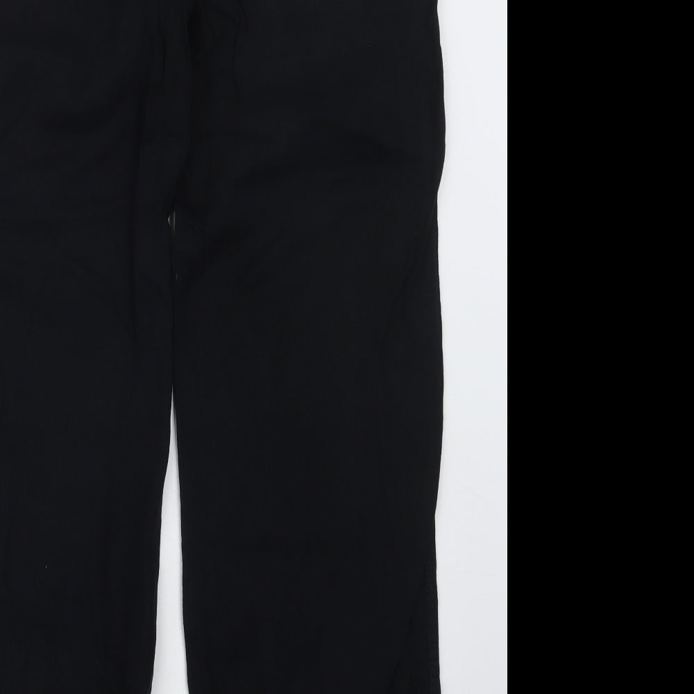Papaya Womens Black   Trousers  Size 12 L29.5 in