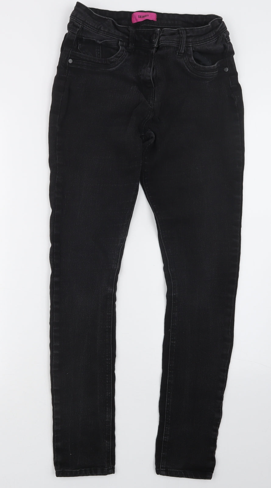 George Womens Black  Denim Skinny Jeans Size 12 L30 in