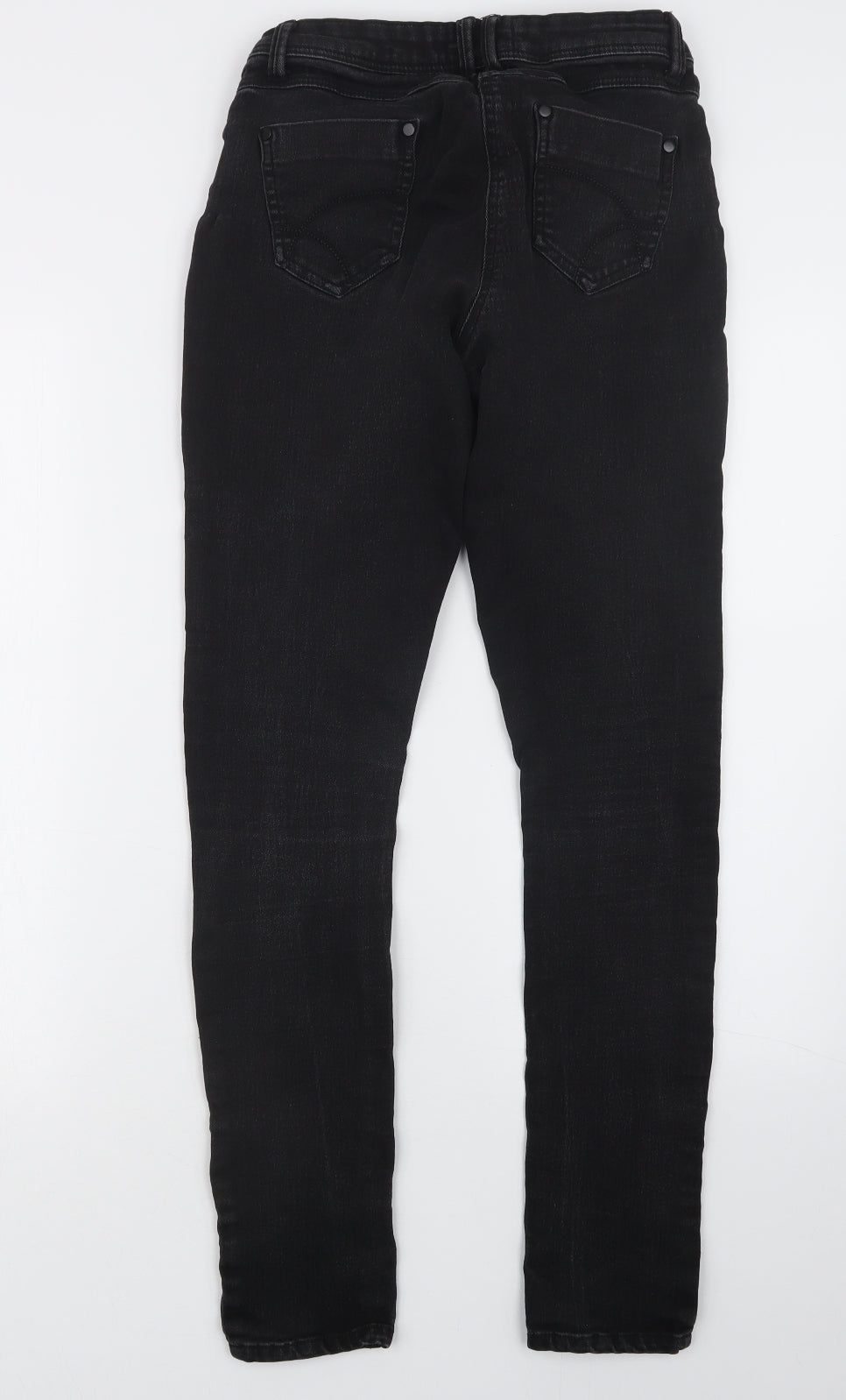 George Womens Black  Denim Skinny Jeans Size 12 L30 in