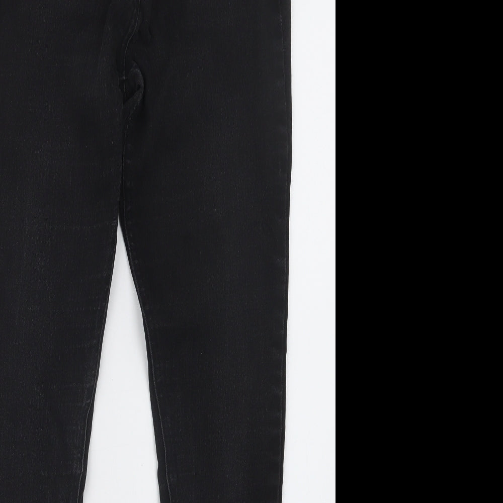 George Womens Black  Denim Skinny Jeans Size 12 L30 in