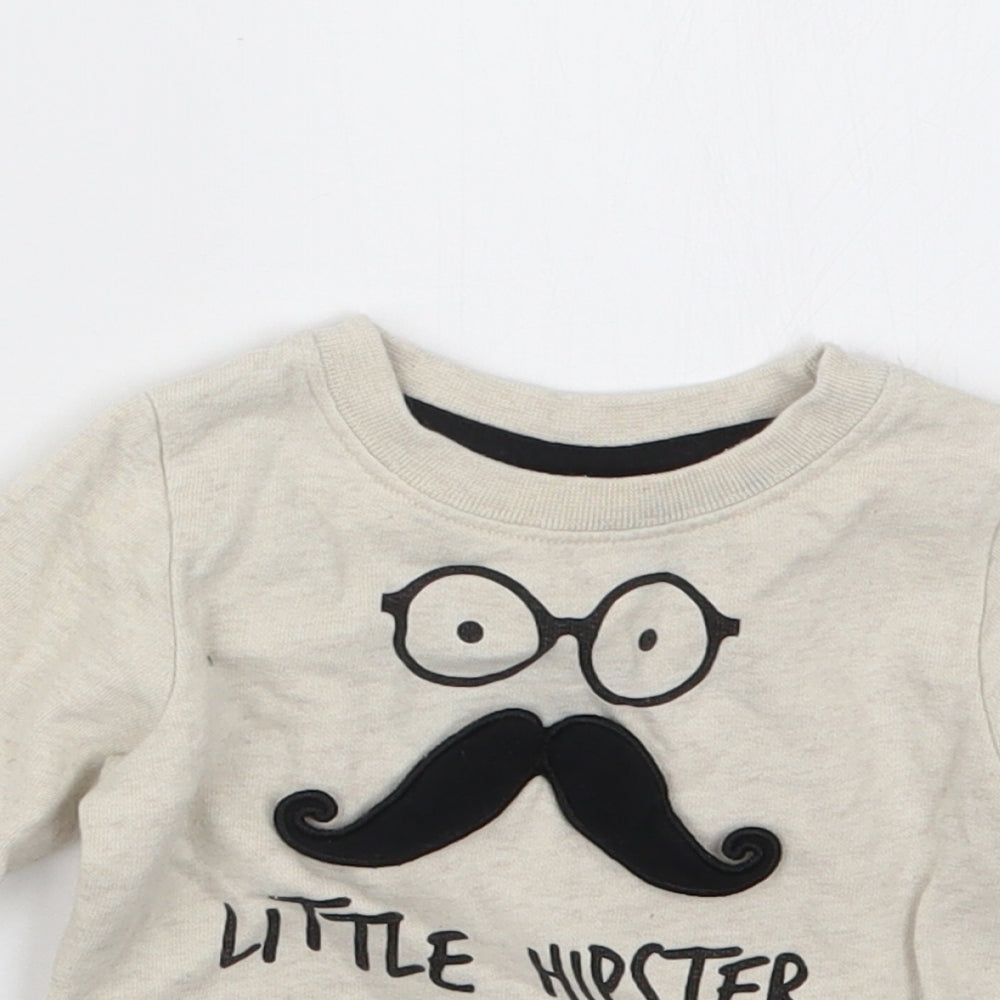 NEXT Boys Beige   Pullover Jumper Size 3-6 Months