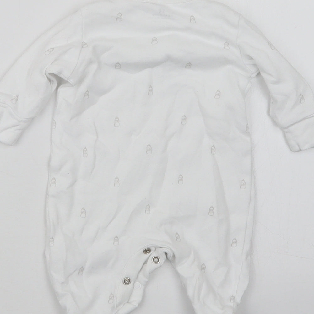 NEXT Baby White Geometric  Coverall Outfit/Set Size Newborn