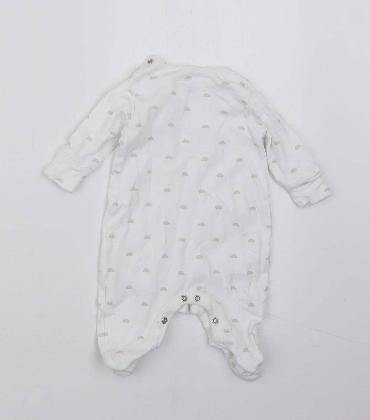 NEXT Baby White Geometric  Coverall Outfit/Set Size Newborn
