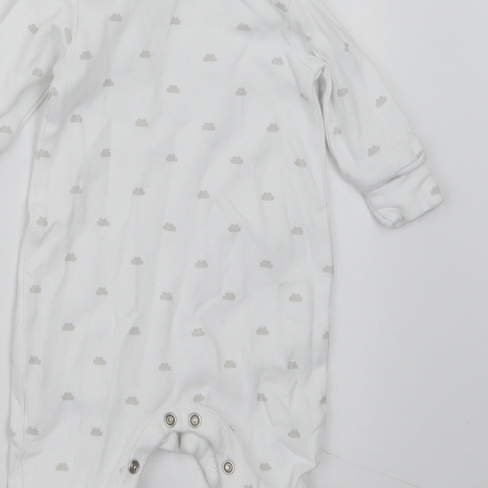 NEXT Baby White Geometric  Coverall Outfit/Set Size Newborn