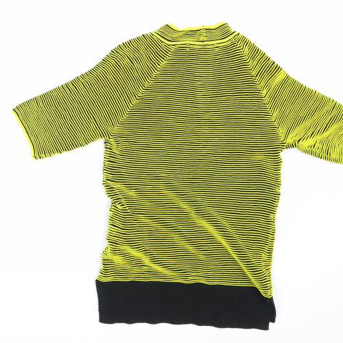 NEXT Womens Yellow Striped  Pullover Jumper Size 6