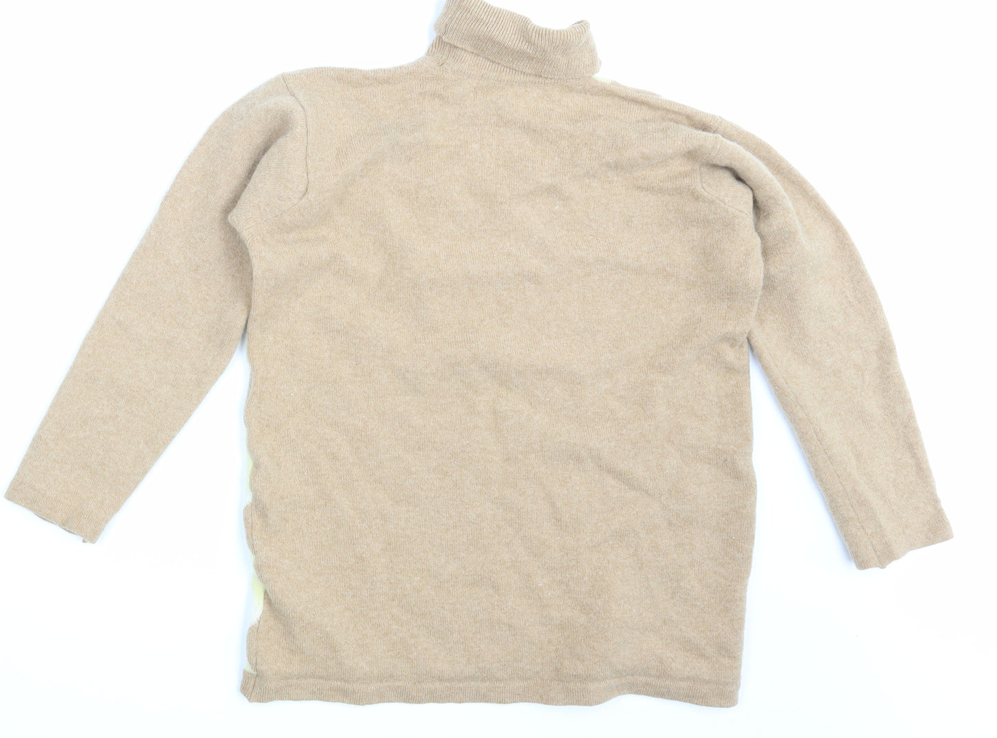 M&S Womens Brown Geometric  Pullover Jumper Size 12