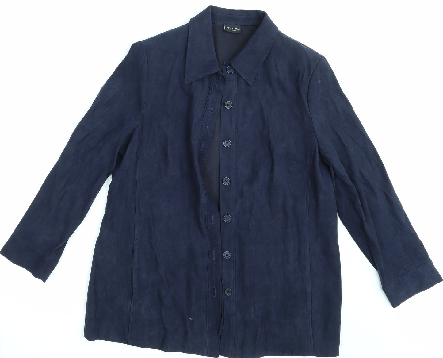 Tod Barry Womens Blue   Jacket Blazer Size 18