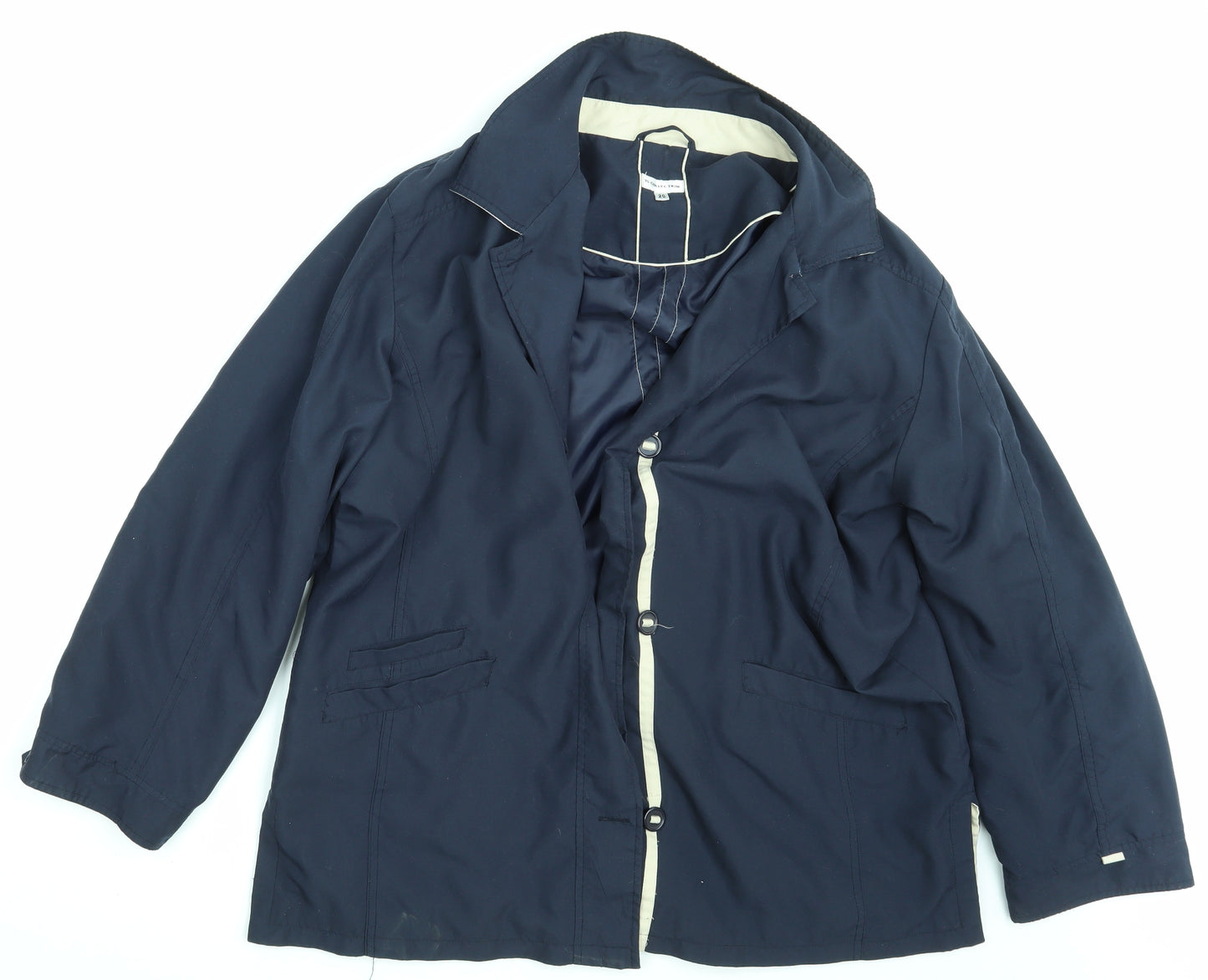 YS Collection Womens Blue   Jacket Coat Size 20