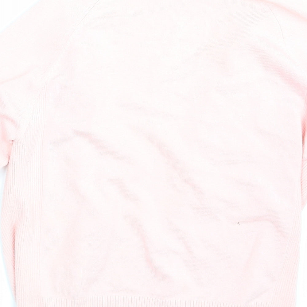Warehouse Womens Pink  Rayon Cardigan Jumper Size 10