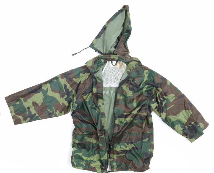 SSP Girls Green Camouflage  Rain Coat Coat Size 3-4 Years