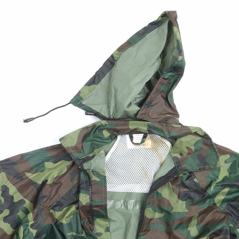 SSP Girls Green Camouflage  Rain Coat Coat Size 3-4 Years