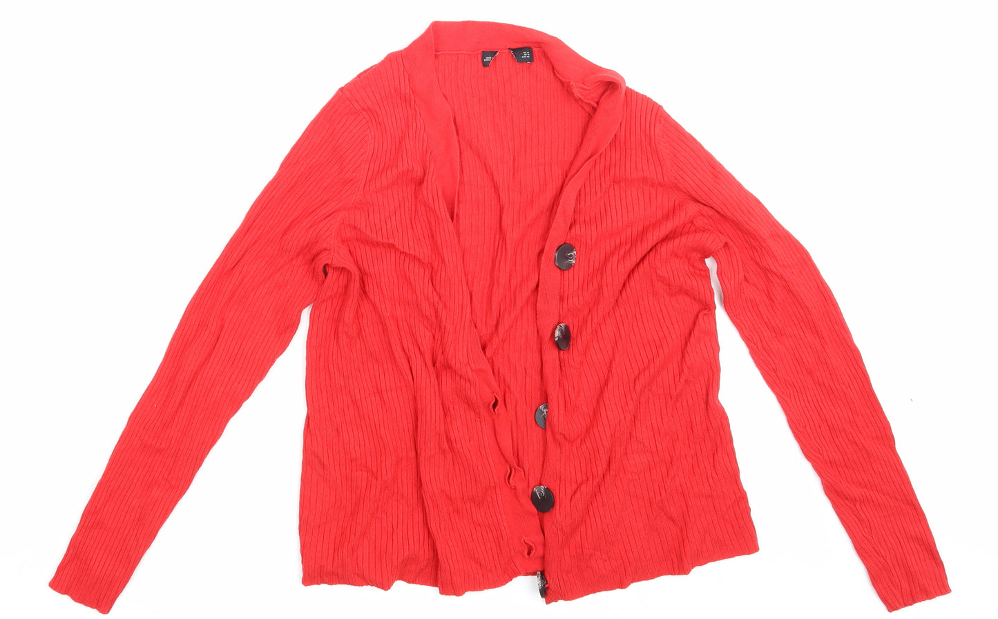 Preworn Womens Red   Cardigan Jumper Size 14