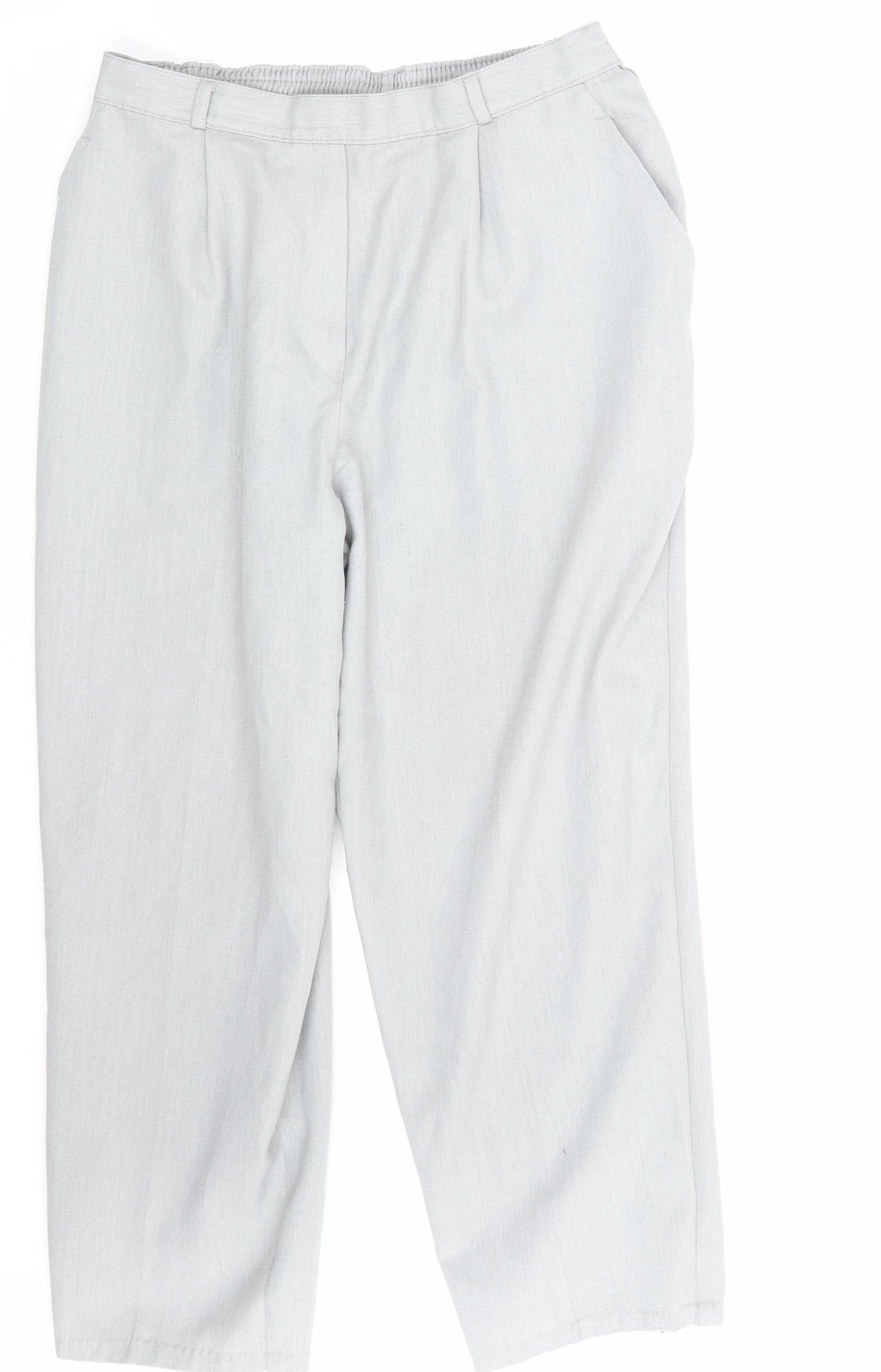 M&S Womens Grey   Trousers  Size 18 L25 in
