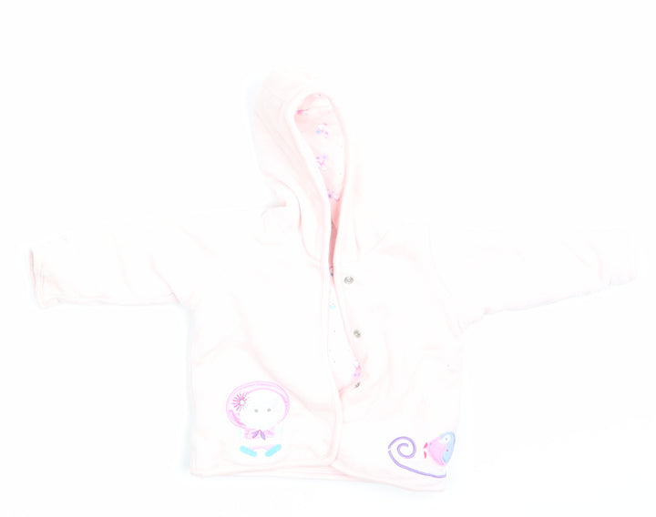 M&S Girls Pink   Jacket Coat Size 0-3 Months