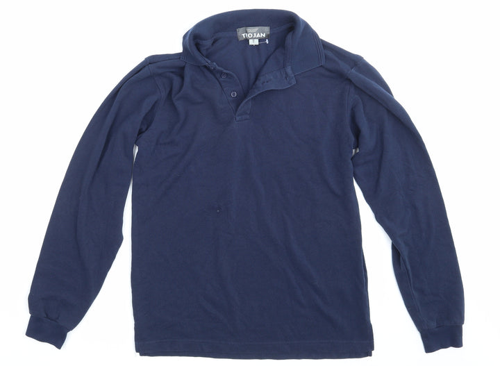 Trojan Mens Blue Polo Size S