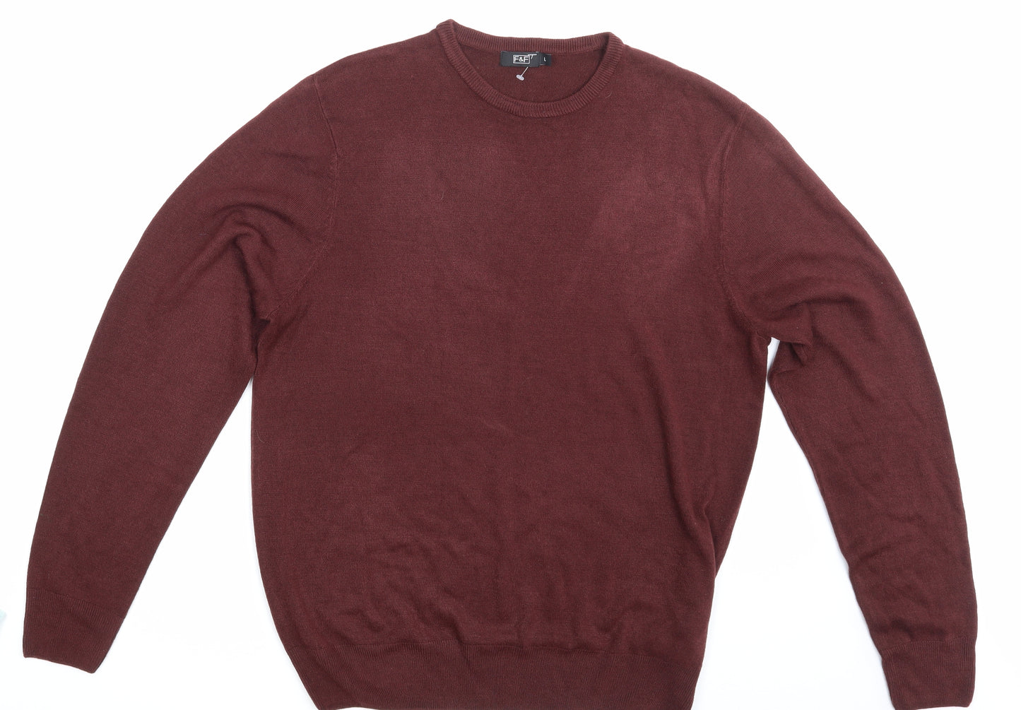 F&F Mens Purple   Pullover Sweatshirt Size L