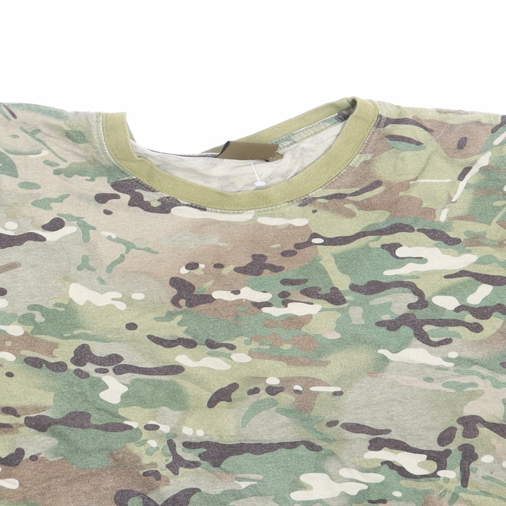 Highlander Mens Green Camouflage   T-Shirt Size M
