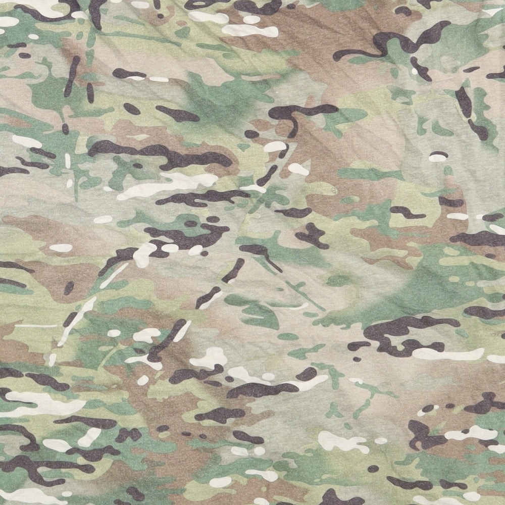 Highlander Mens Green Camouflage   T-Shirt Size M